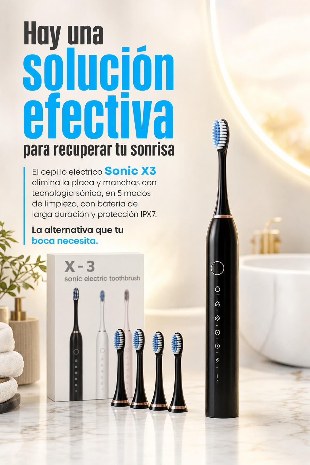 Cepillo Dental Eléctrico Sonic X3