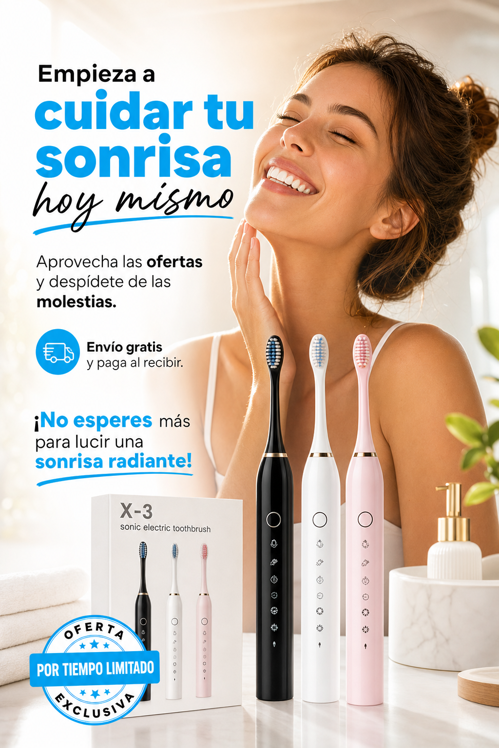 Cepillo Dental Eléctrico Sonic X3