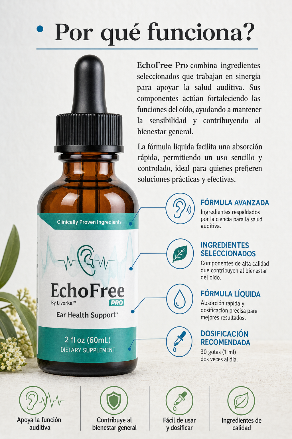 EchoFree Pro – Apoyo para el bienestar auditivo