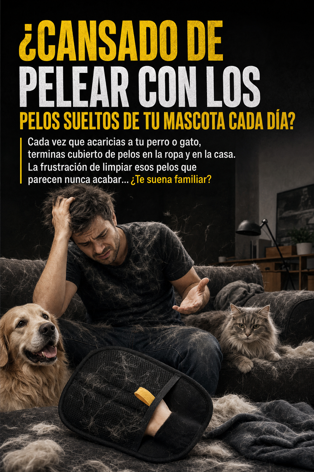 Guante Removedor de Pelos para Mascotas