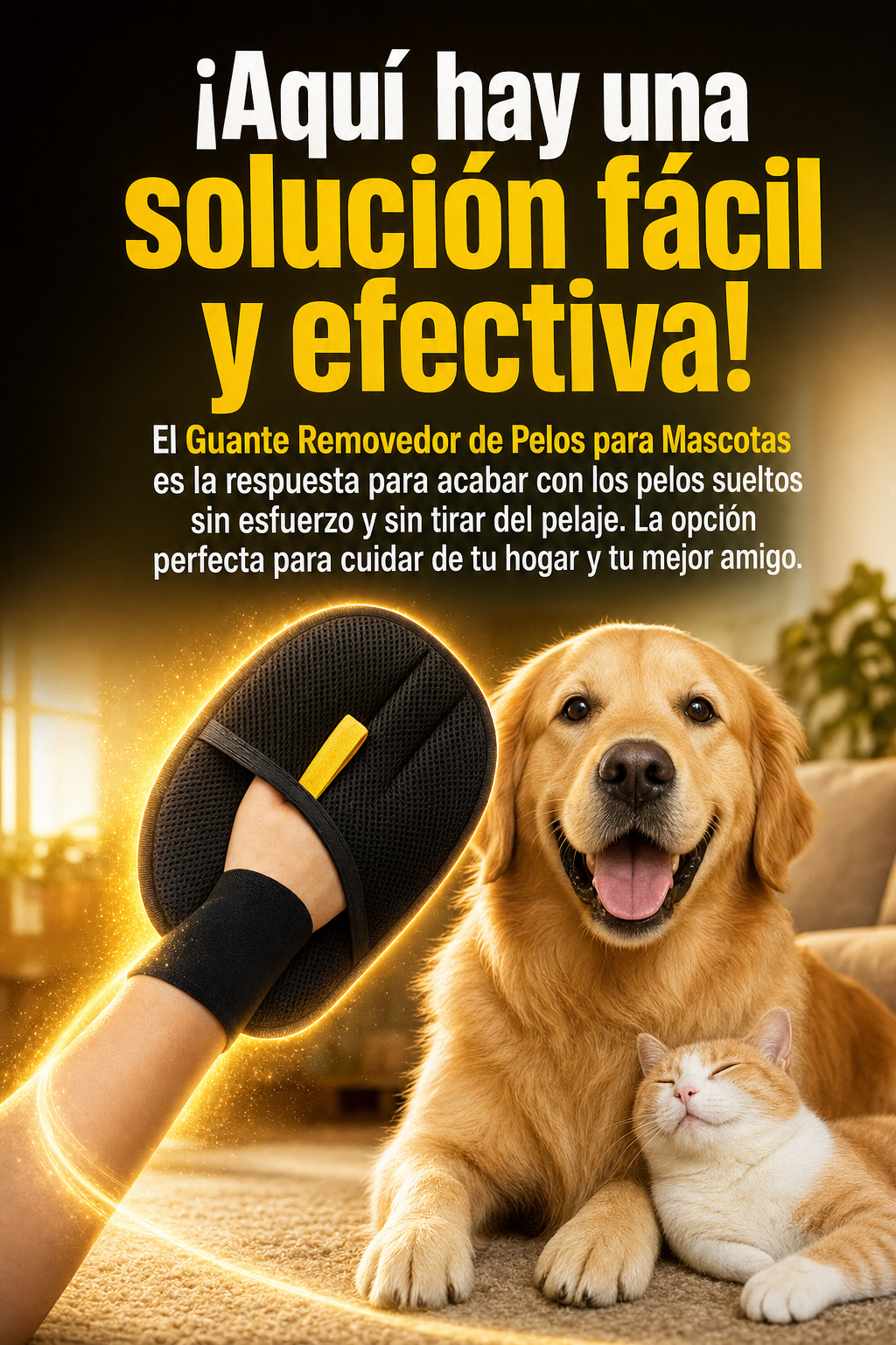 Guante Removedor de Pelos para Mascotas
