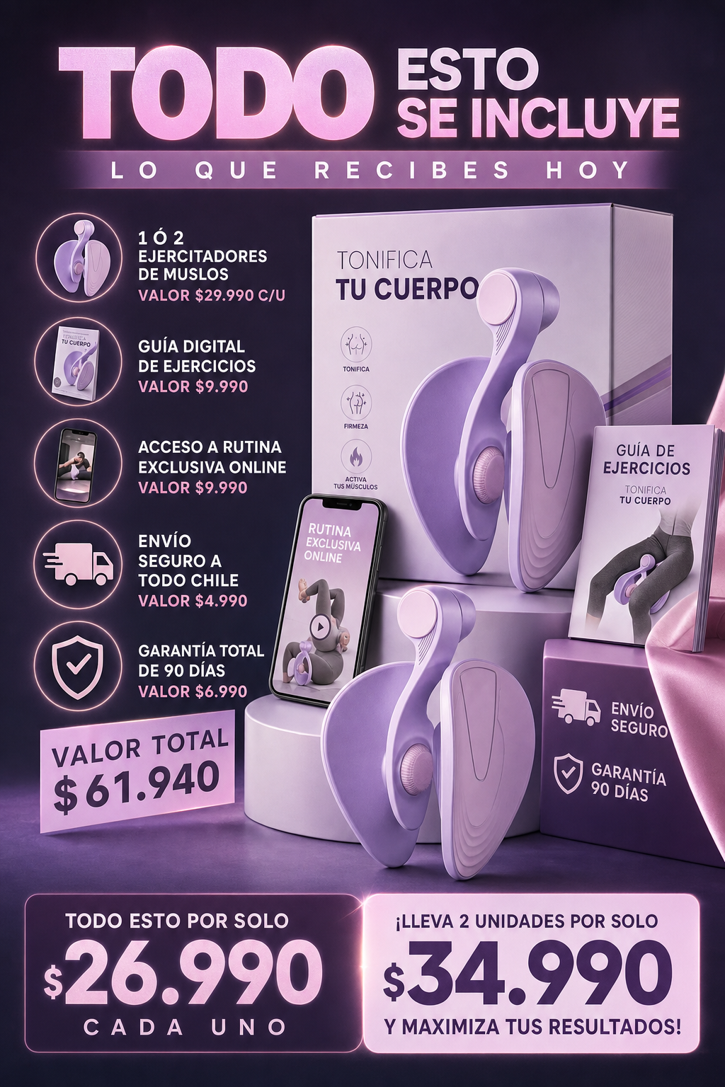 Ejercitador Pélvico Multifuncional