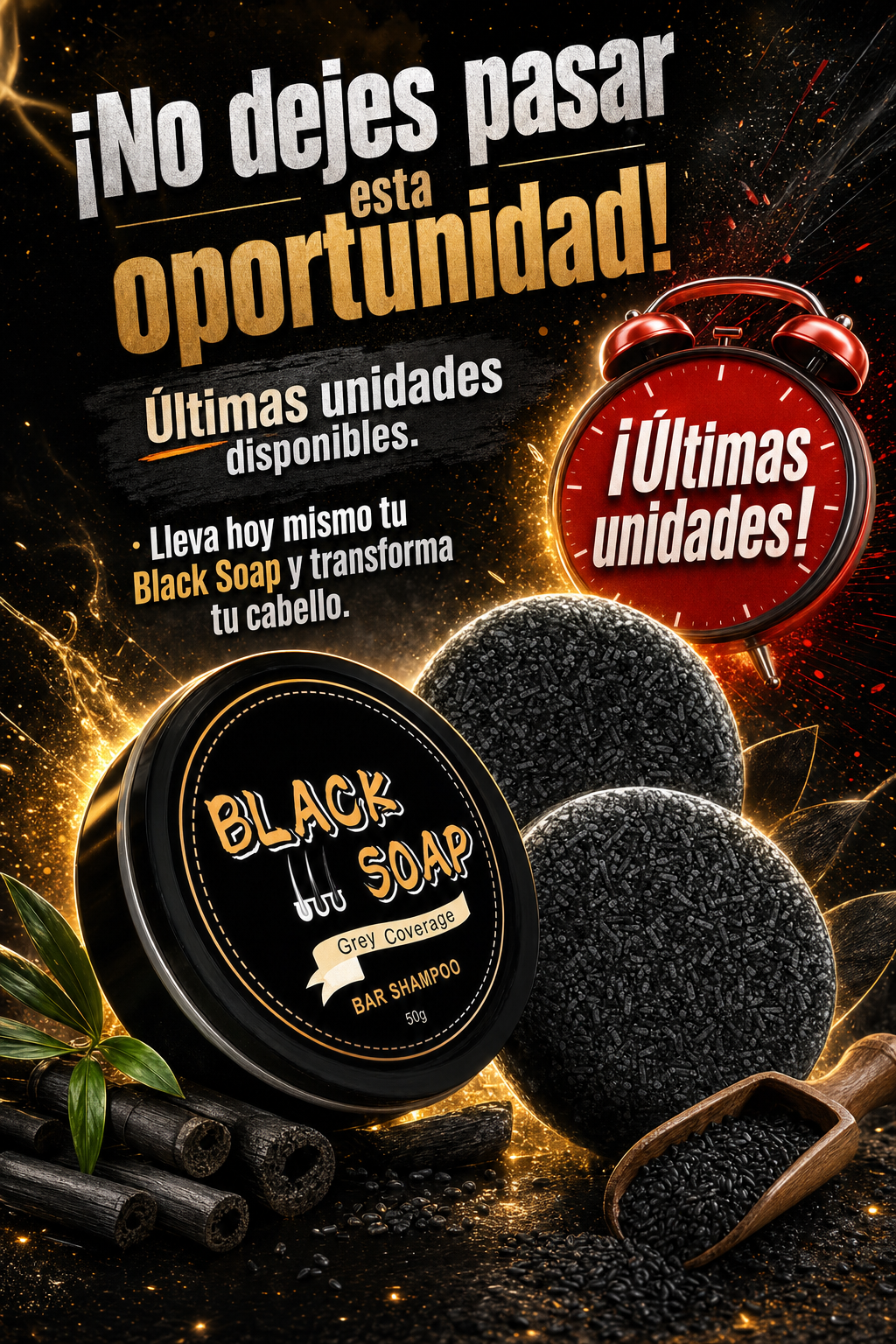 Black Soap – Shampoo Sólido para Cabello